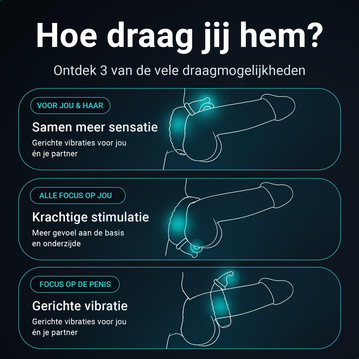 Ultrapulse - Vibrerende Cockring met App