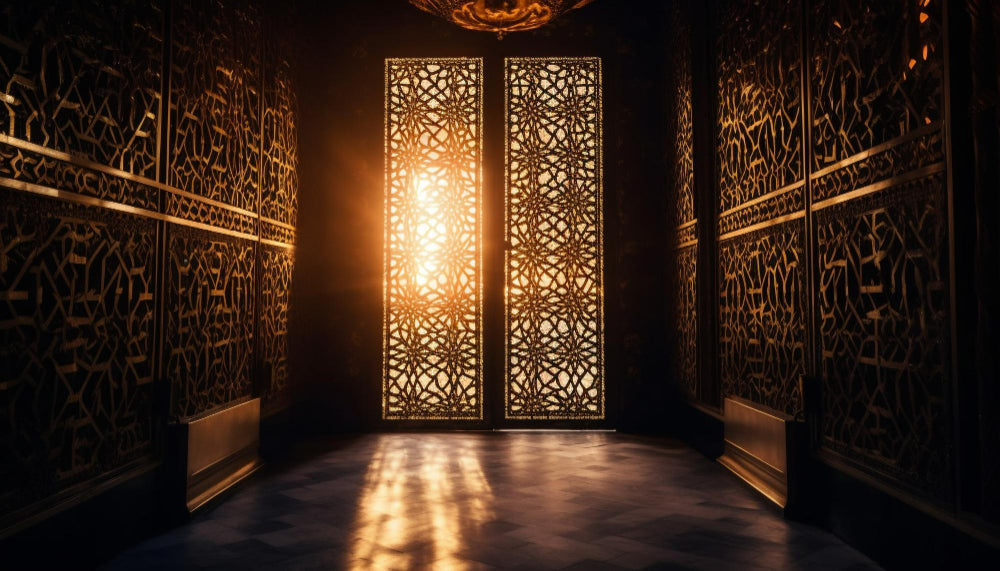 Arabische kamer met zonlicht