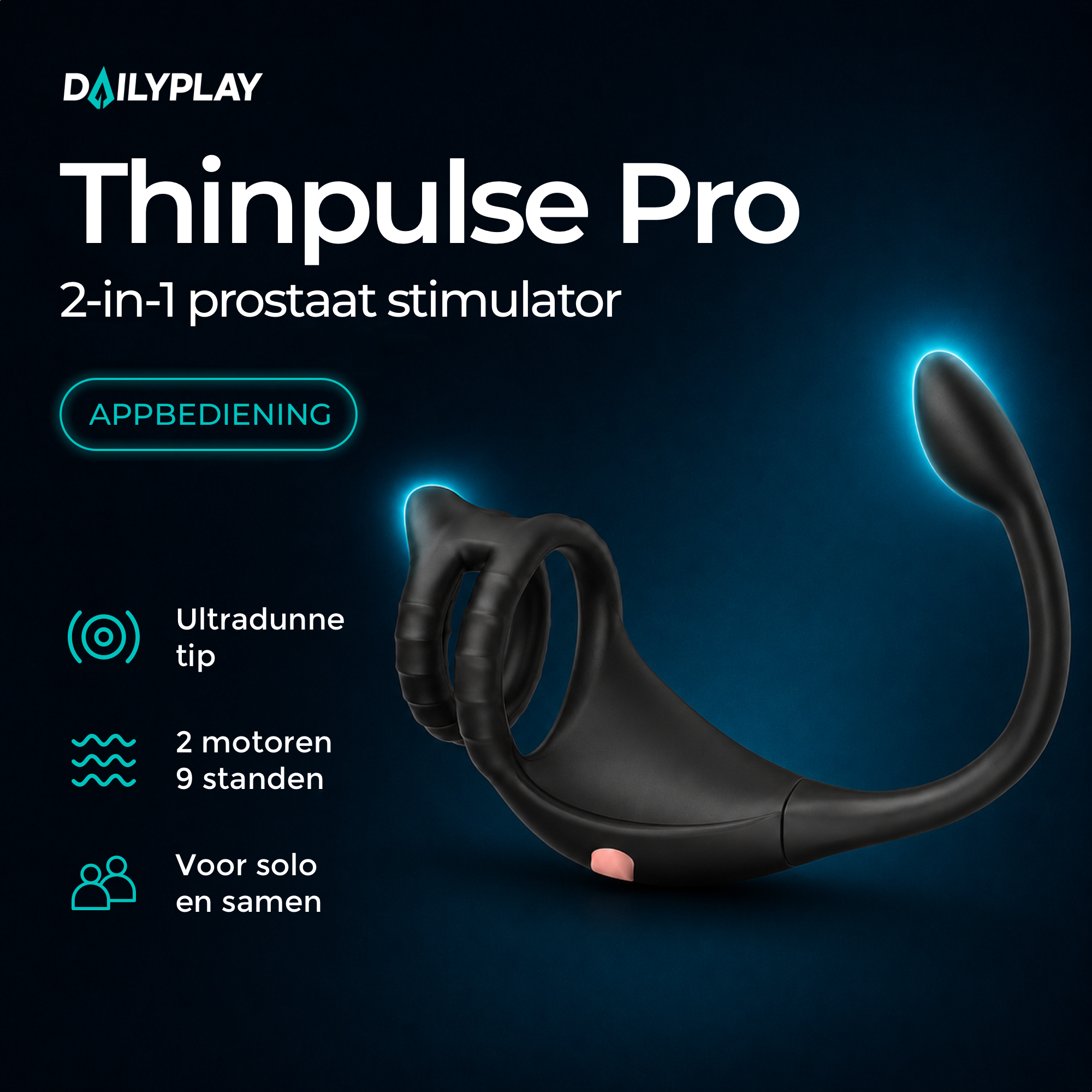Thinpulse Pro - Prostaat Vibrator met Extra Dunne Tip