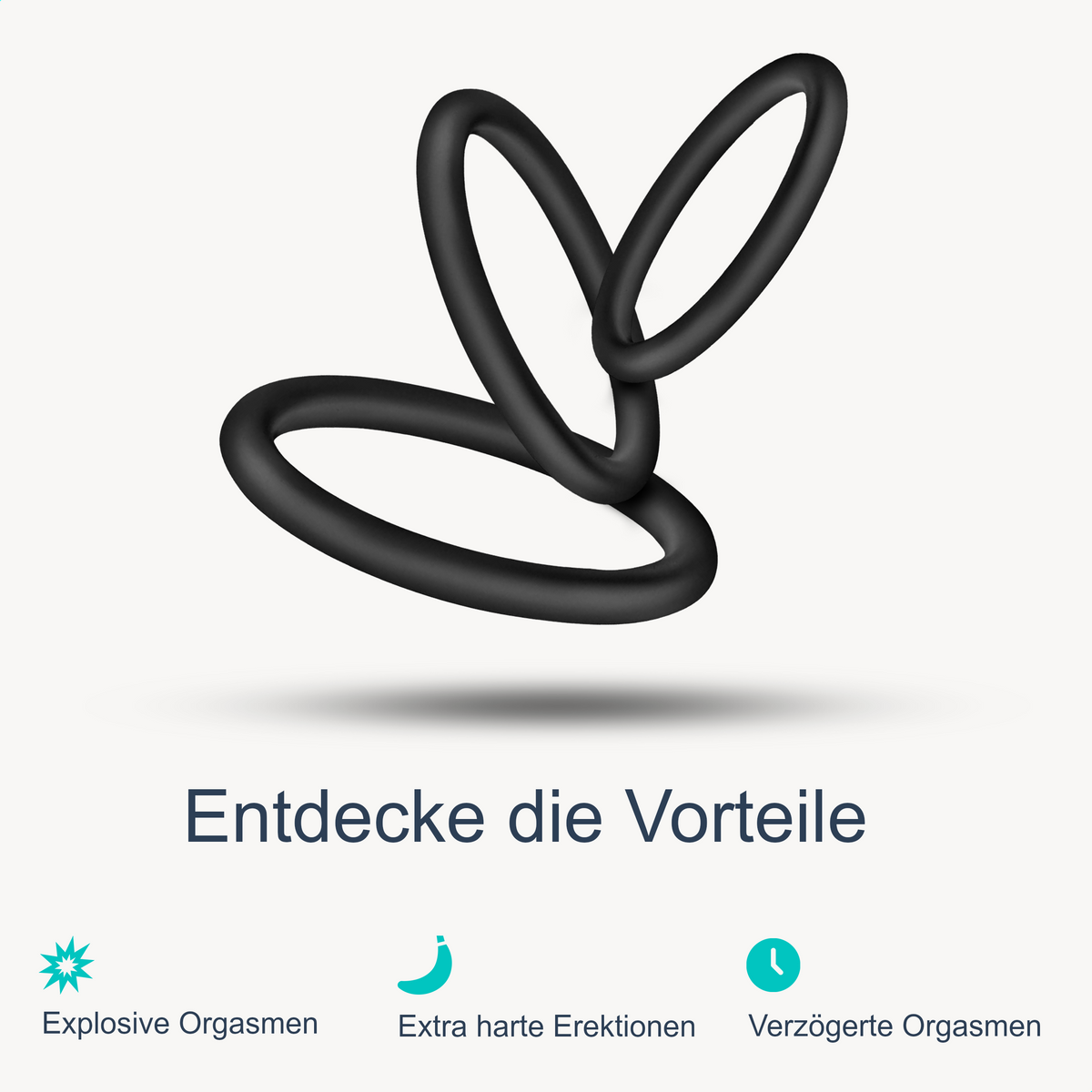 Penisringe - 3 Stück, Sextoys für Männer