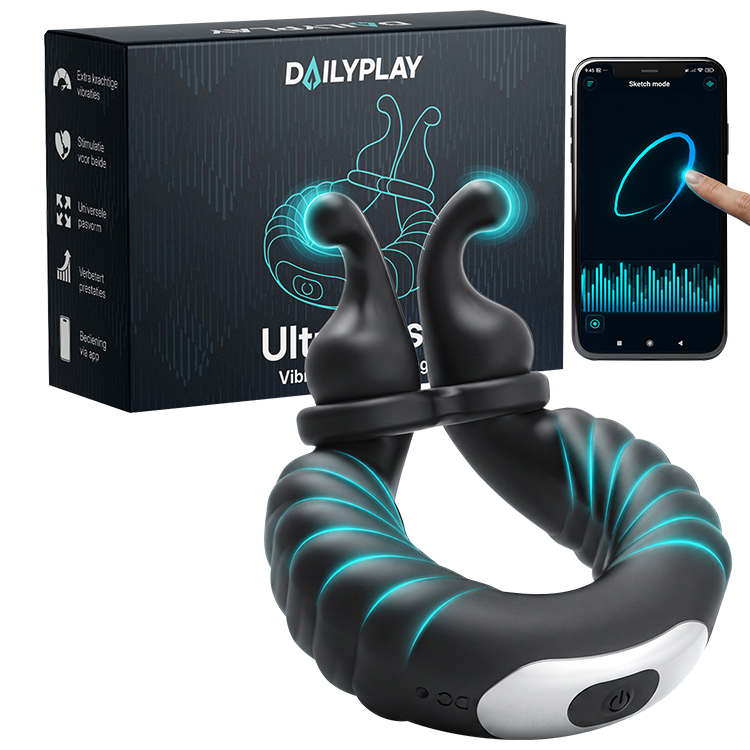 Ultrapulse - Vibrerende Cockring met App