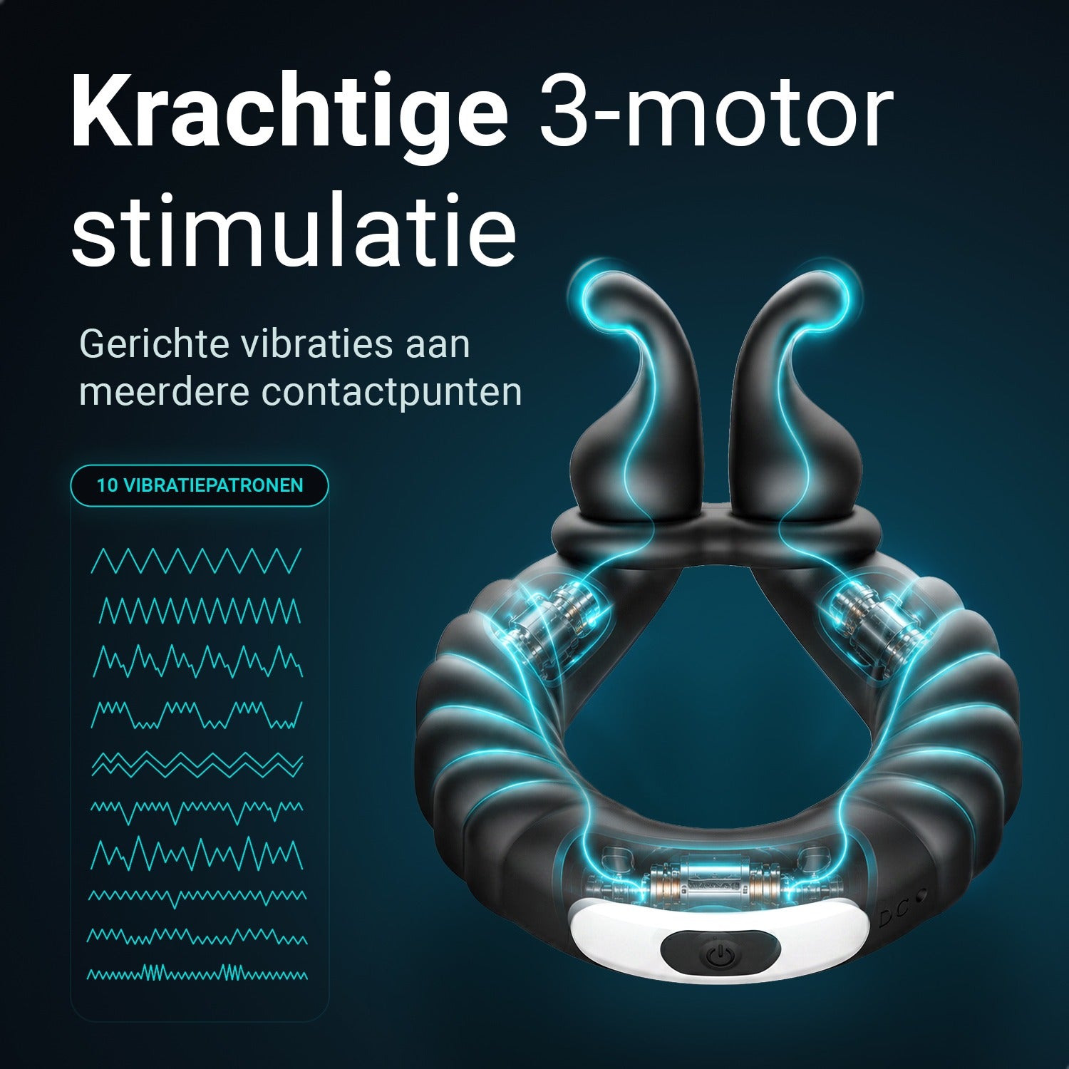 Ultrapulse - Vibrerende Cockring met App
