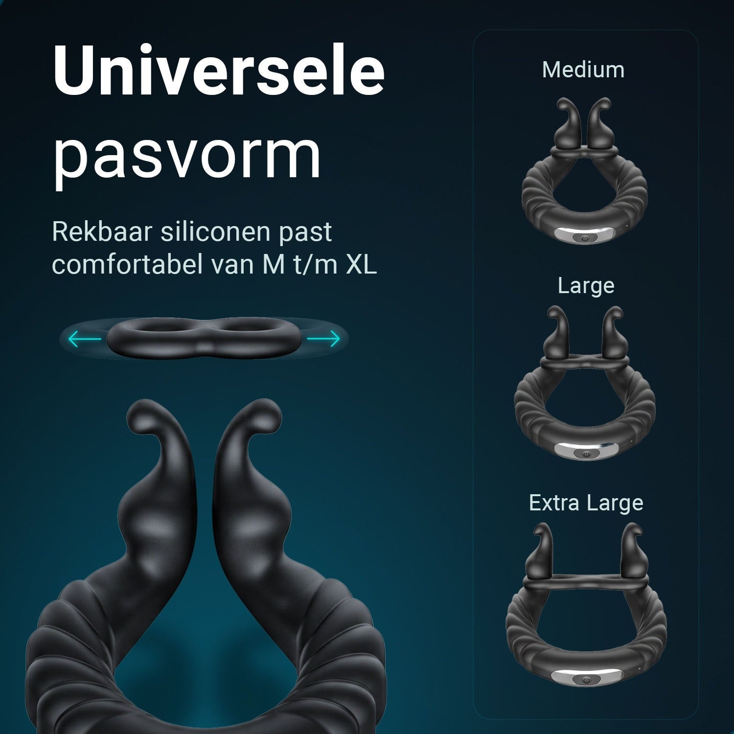 Ultrapulse - Vibrerende Cockring met App